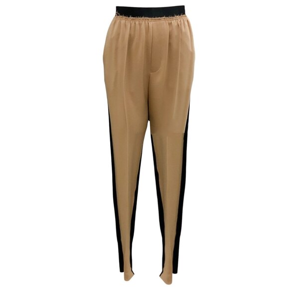 Undercover Pants - Undercover Tan / Black Crepe and Jersey Pants
